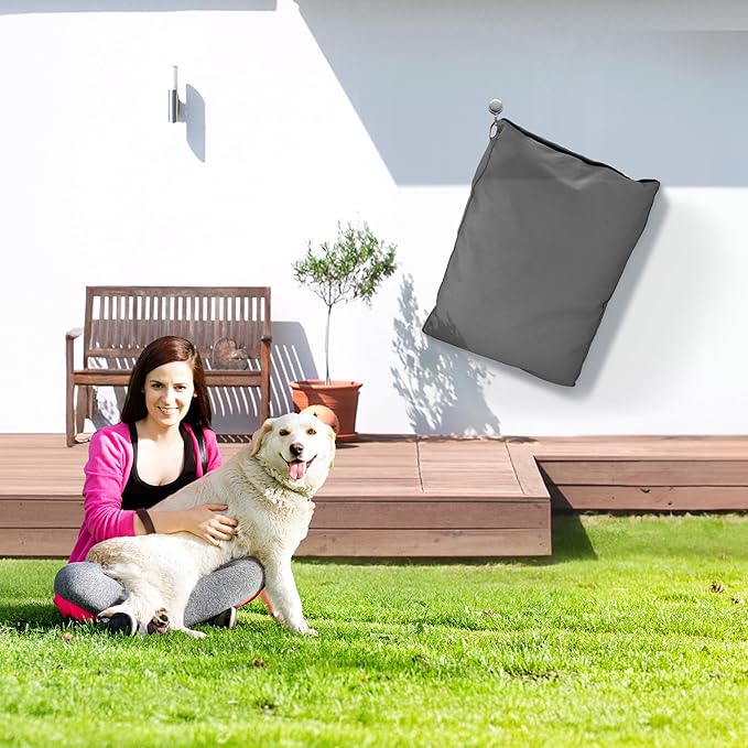 Sytopia Canvas Outdoor Dog Bed — 42", Dark Grey