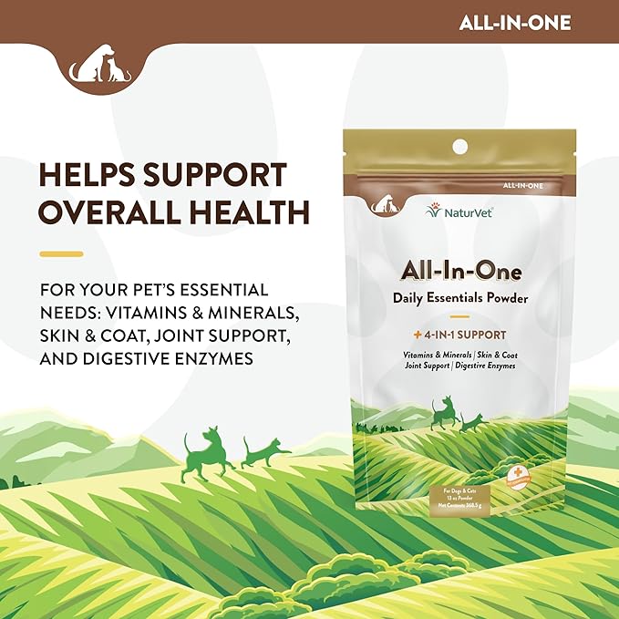 NaturVet All-in-One Dog Supplement — 13 oz Powder
