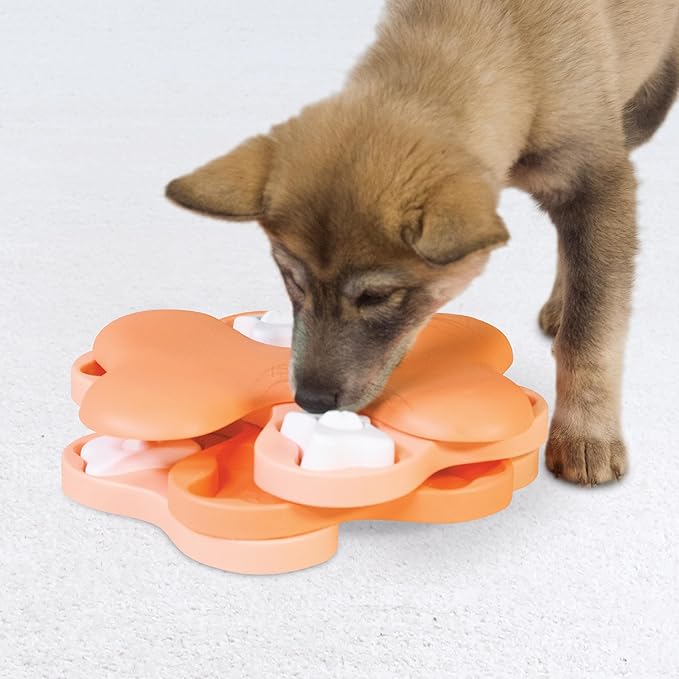 Nina Ottosson Puppy Tornado — Level 2 Puzzle Toy, Pink