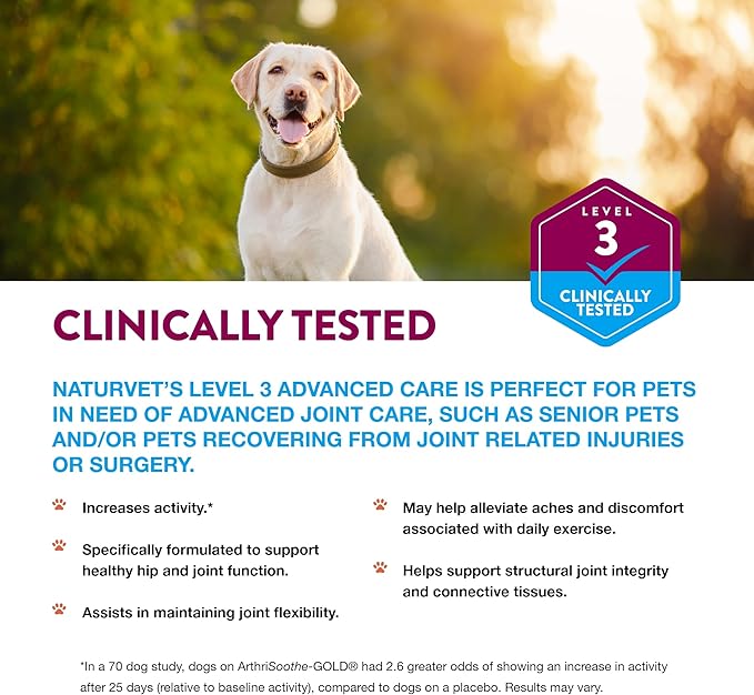 NaturVet ArthriSoothe-Gold Advanced Joint Care — 180ct