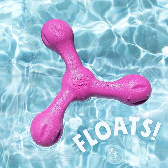 West Paw Zogoflex Air Skamp — Large, Aqua Blue | Tug & Fetch Stick