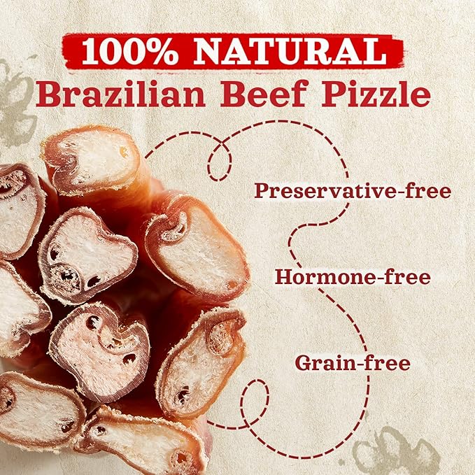 Natural Farm Thick Bully Sticks — 12 Inch, 5 Pack | Odor-Free