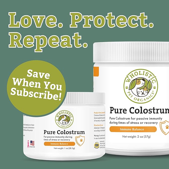 Wholistic Pet Organics Pure Colostrum — 2 oz