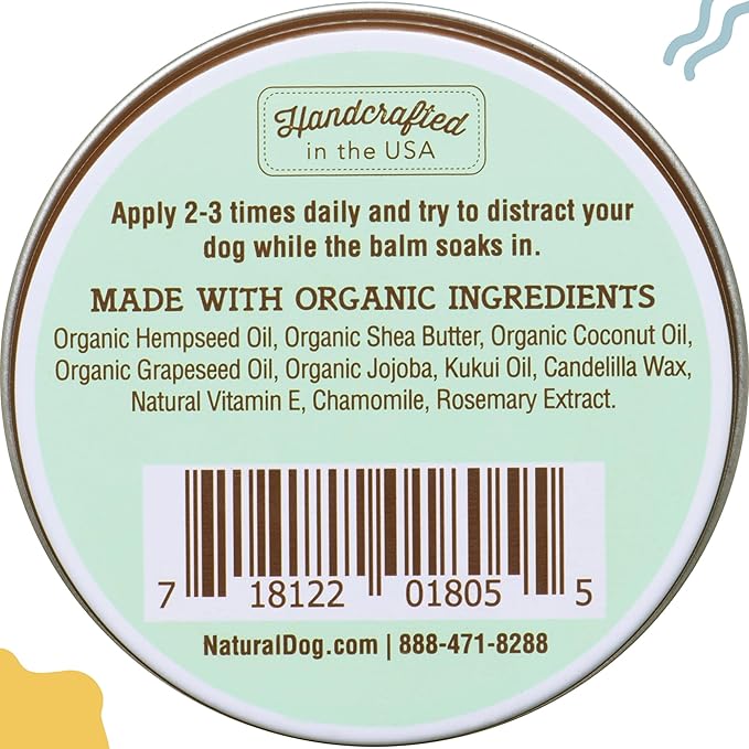 Natural Dog Company Snout Soother — Dog Nose Balm, 1 oz Tin