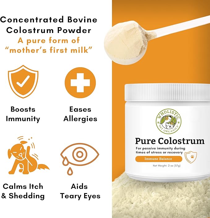 Wholistic Pet Organics Pure Colostrum — 2 oz