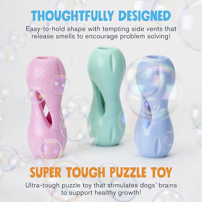 West Paw Zogoflex Qwizl — Small, Mint | Treat-Dispensing Chew Toy