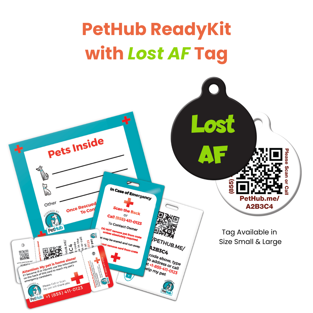 PetHub QR Pet ID Comprehensive ReadyKit – Complete Emergency Kit – Digital Pet ID Tag | Doggo Dream Shop