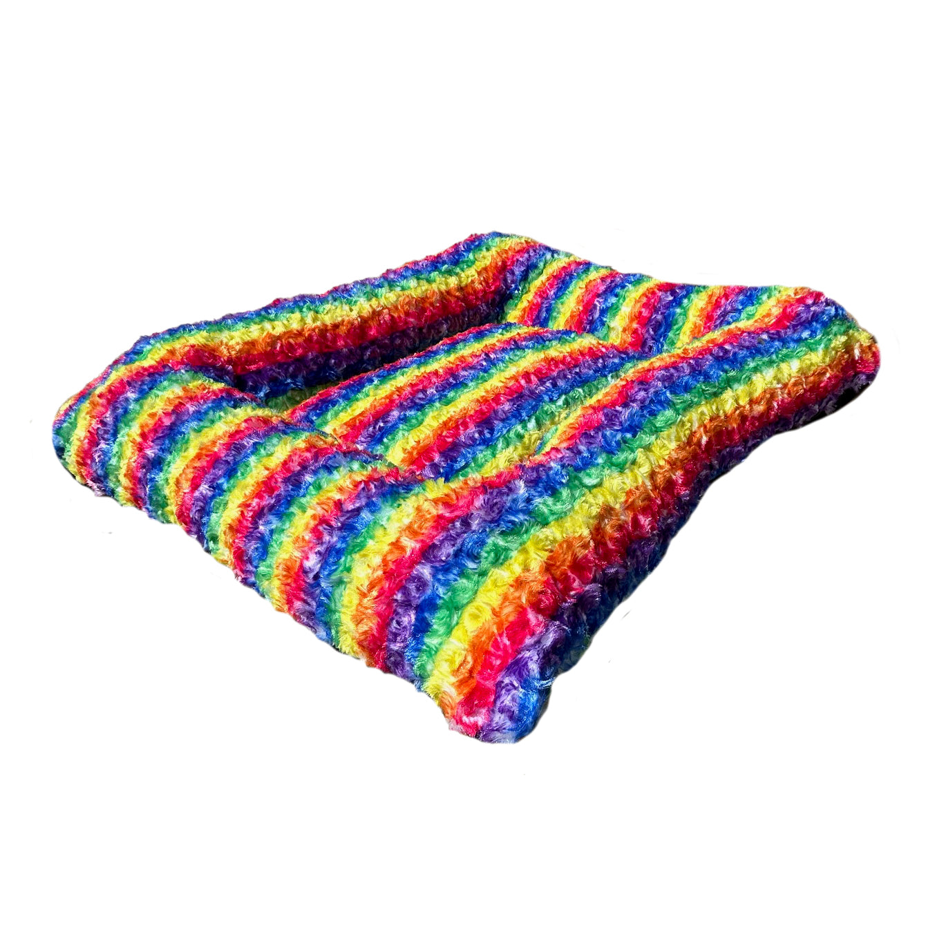 Dog Bed - Rectangle Bolstered Furvana Rainbow 'Cloud' – Dog Beds | Doggo Dream Shop