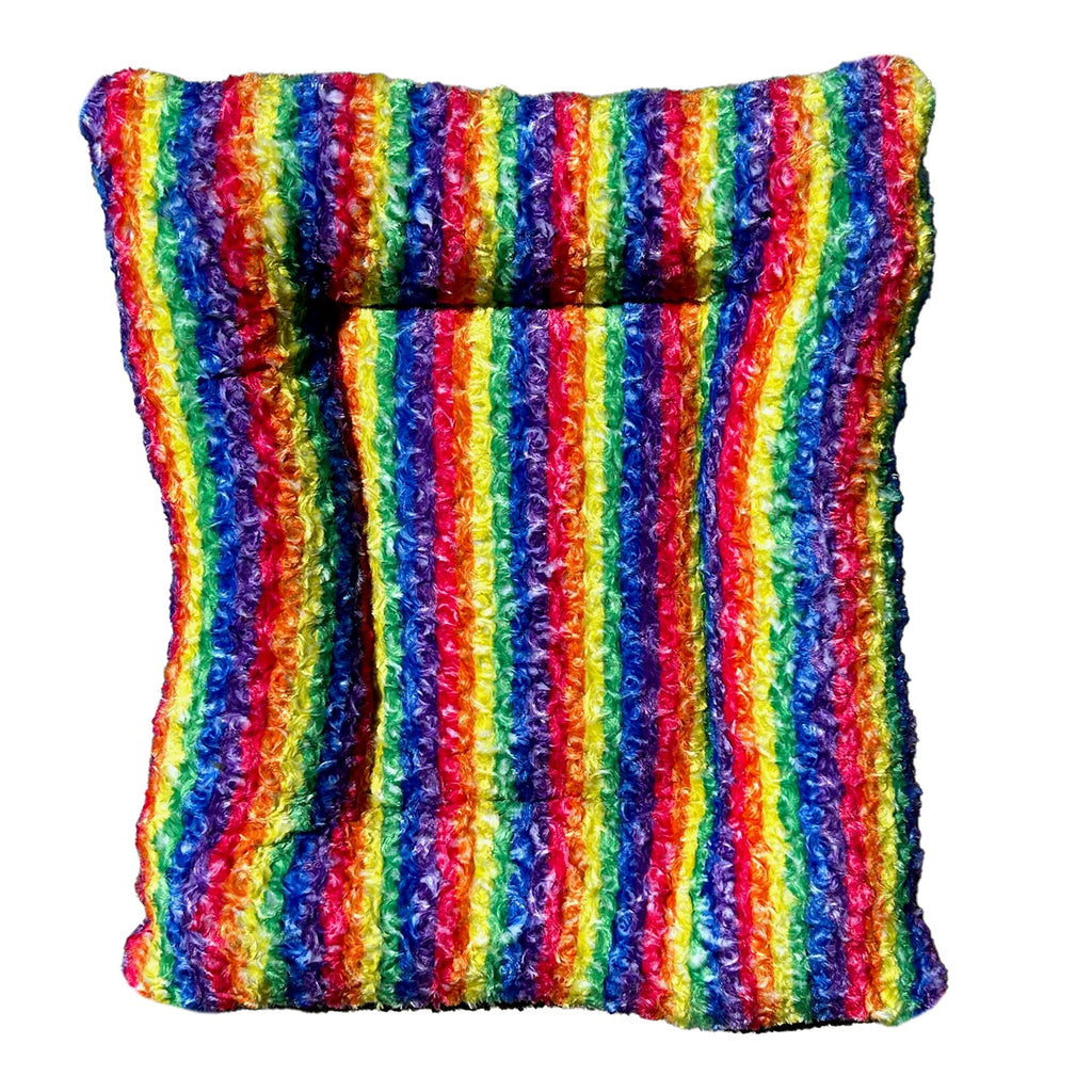 Dog Bed - Rectangle Bolstered Furvana Rainbow 'Cloud' – Dog Beds | Doggo Dream Shop