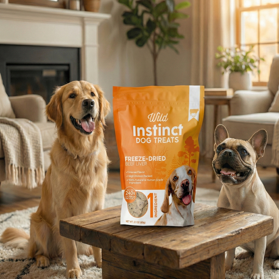 Freeze-Dried Beef Liver Dog Treats | Wild Instinct Pet