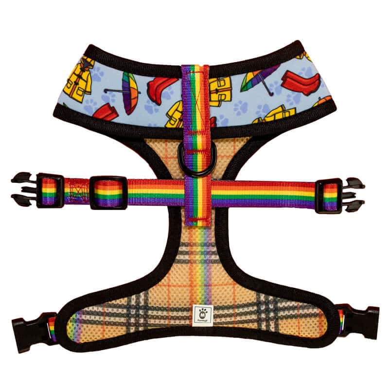April Showers Reversible Harness – Reversible Harness | Doggo Dream Shop
