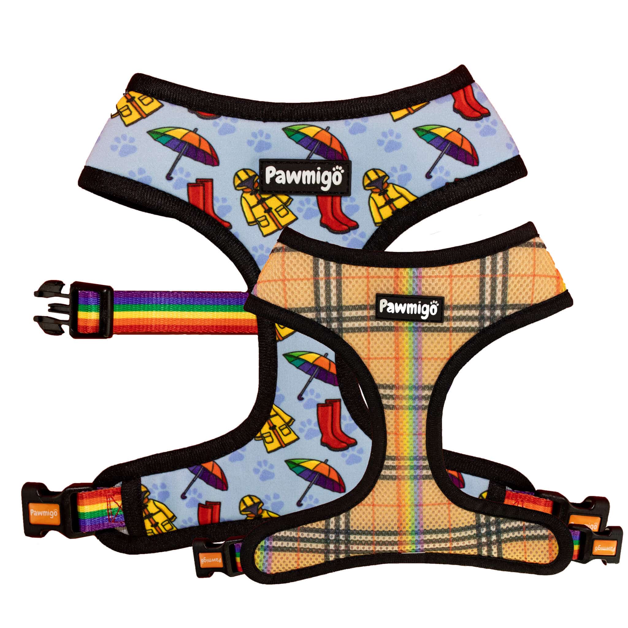 April Showers Reversible Harness – Reversible Harness | Doggo Dream Shop