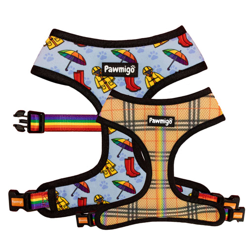 April Showers Reversible Harness – Reversible Harness | Doggo Dream Shop