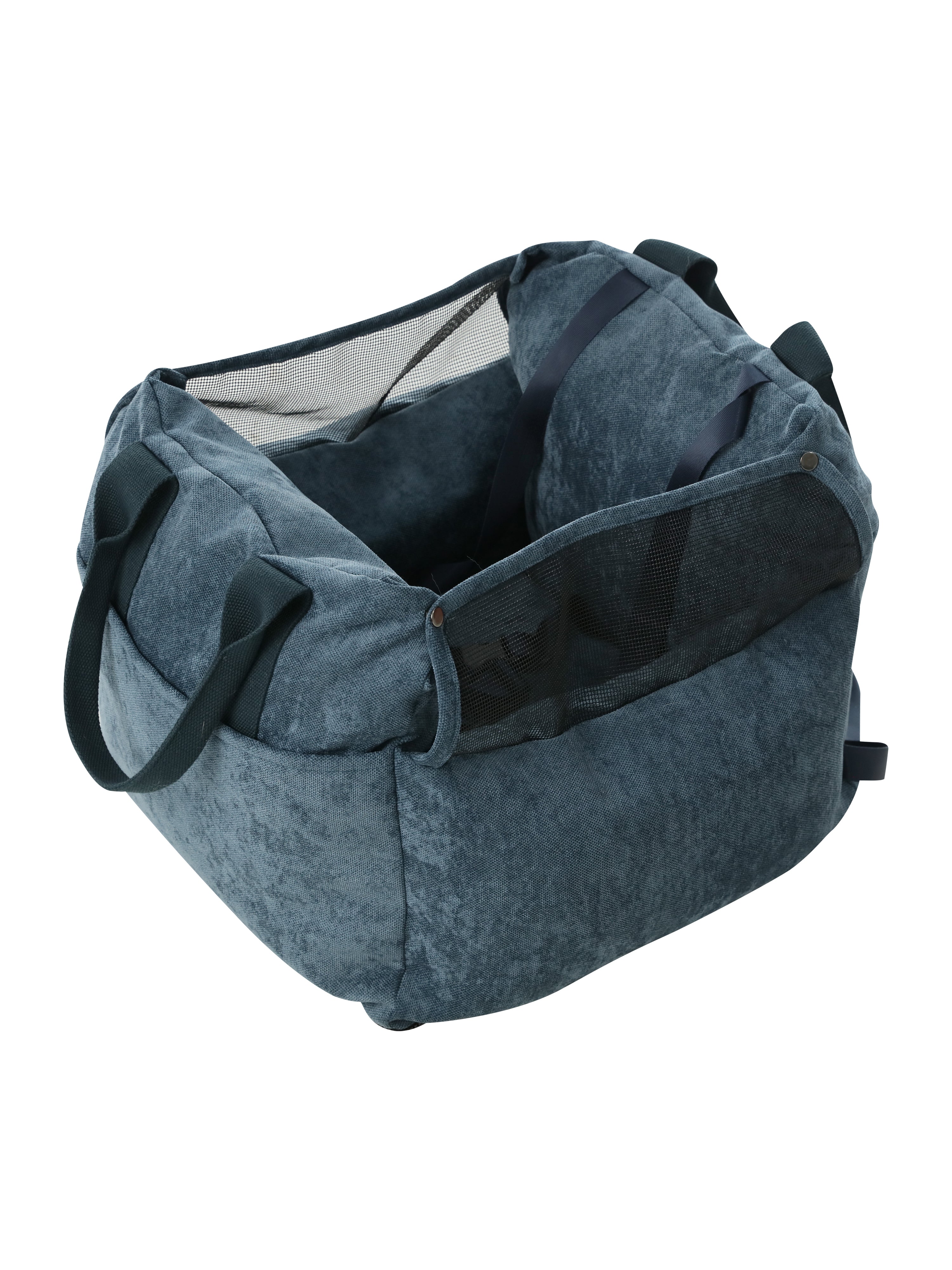 Puff Guard Dog Car Seat for Small Dogs – Convertible Travel Bag | pehomnyc (Blue)