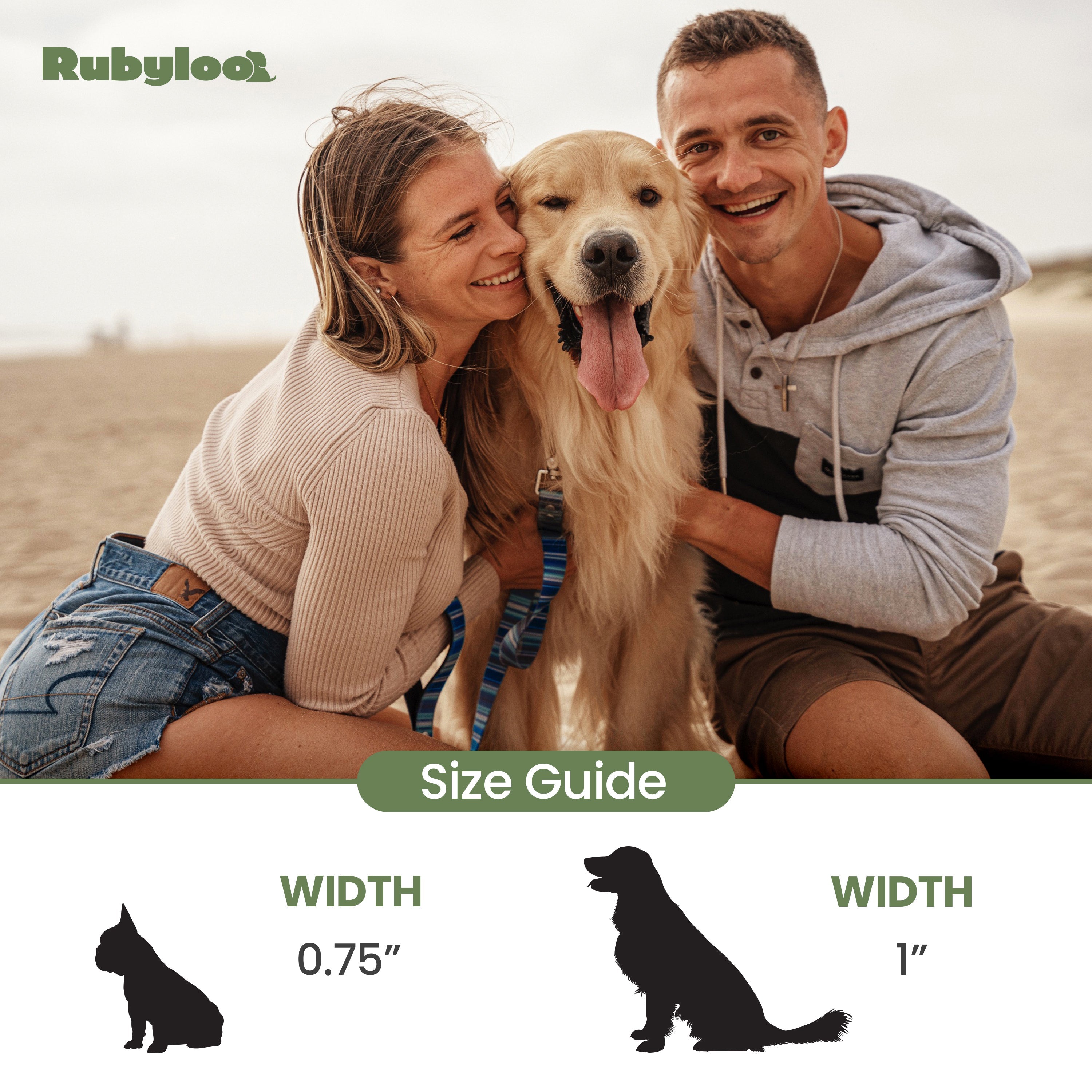 Waterproof Dog Leash – Washable, Stink-Proof & Quick-Dry | Rubyloo