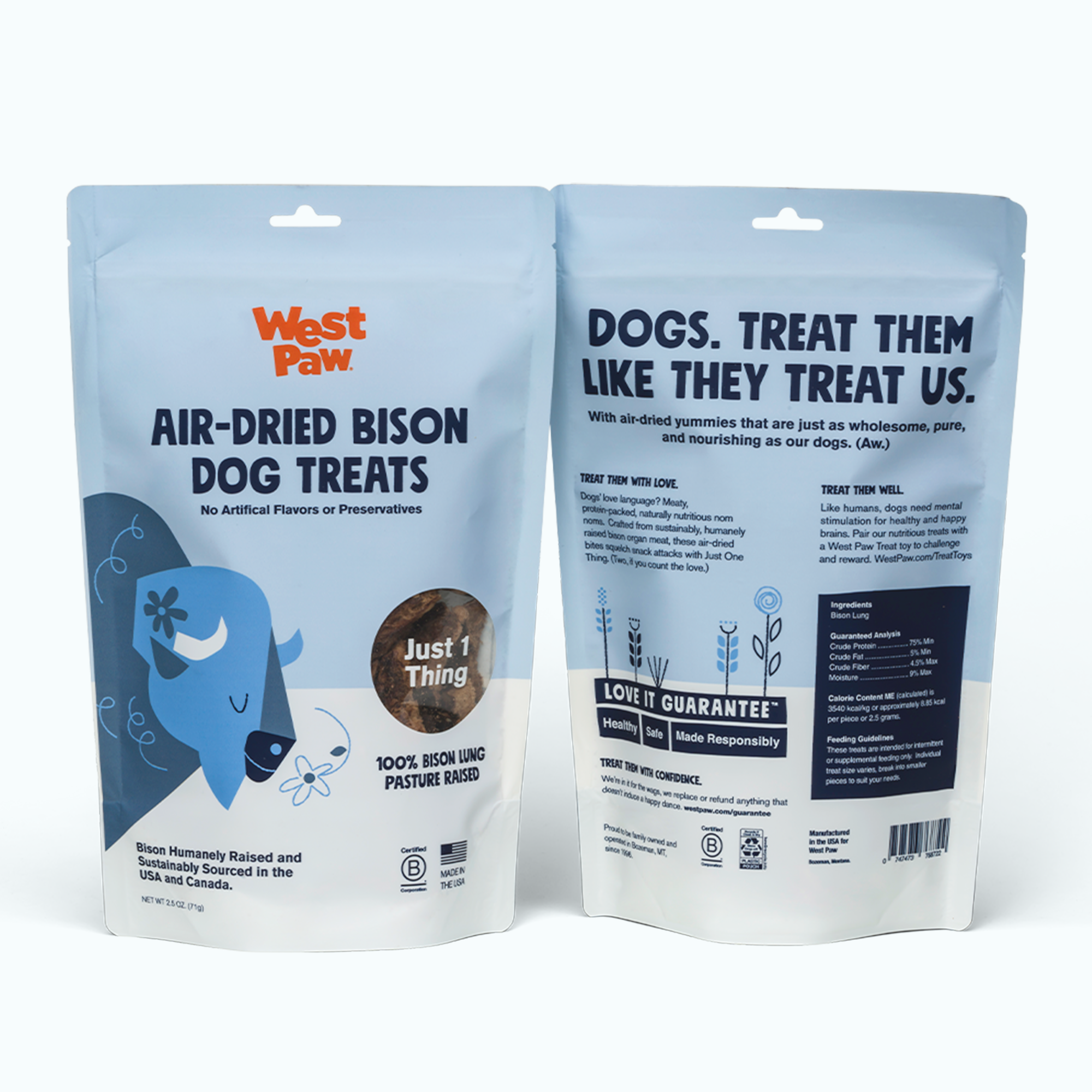 West Paw Bison Lung Dog Treats