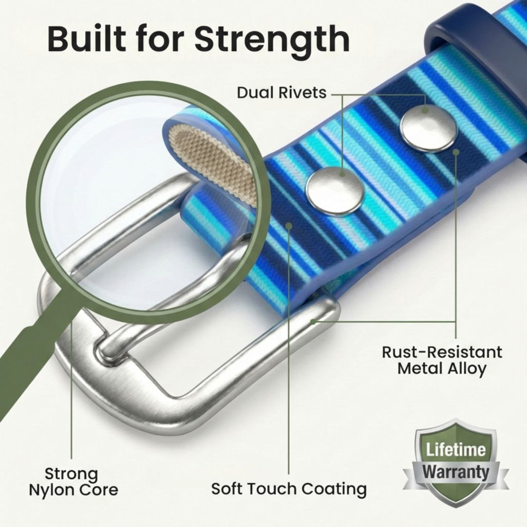 Waterproof Dog Collar – Washable, Stink-Proof & Quick-Dry | Rubyloo