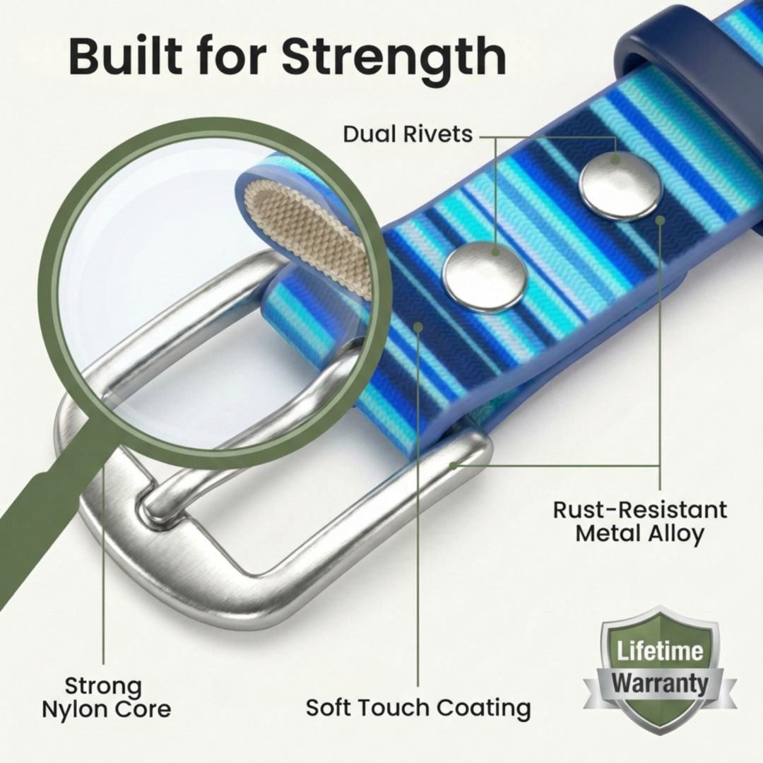 Waterproof Dog Collar – Washable, Stink-Proof & Quick-Dry | Rubyloo