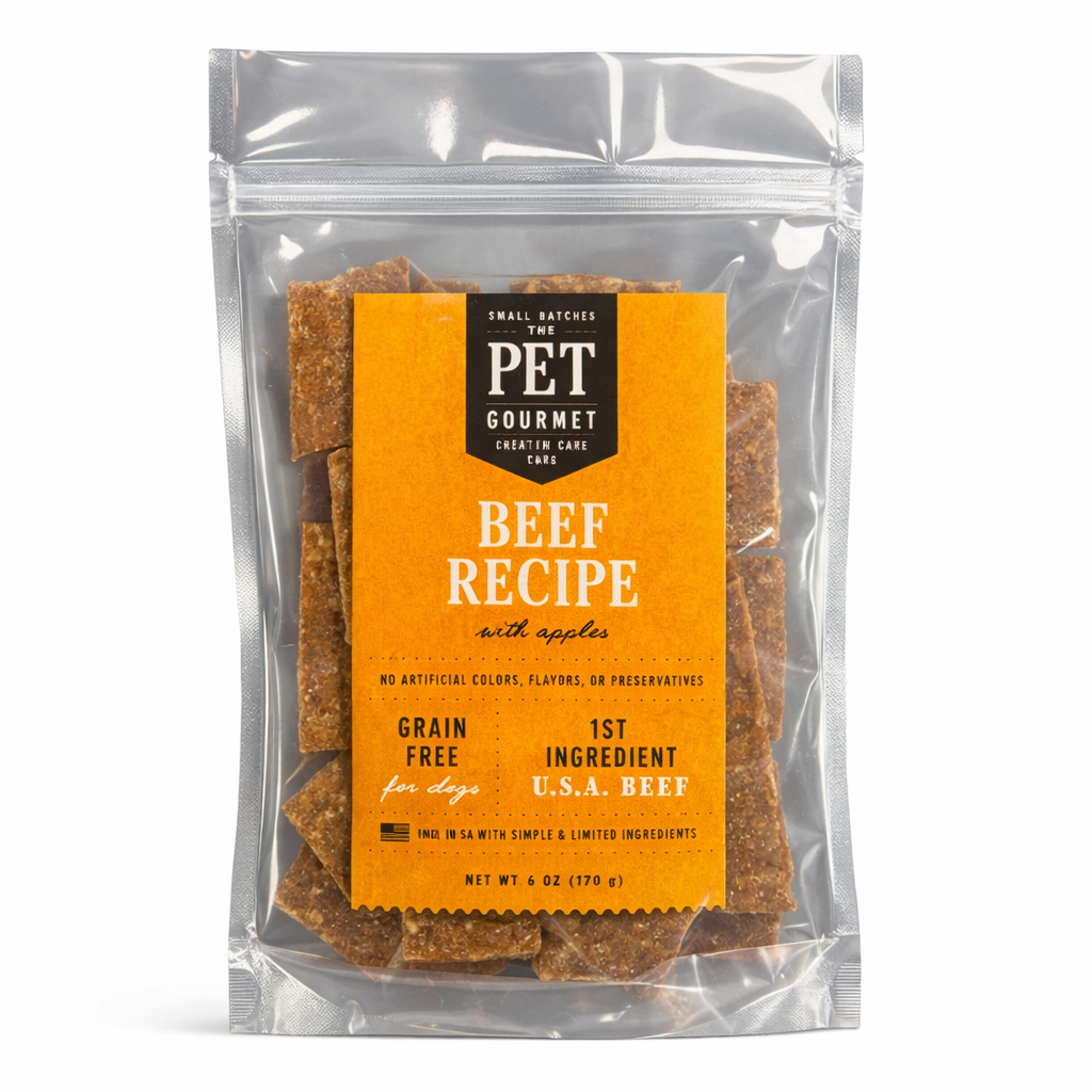 Beef & Carrot Jerky Dog Treat, 5 oz | The Pet Gourmet