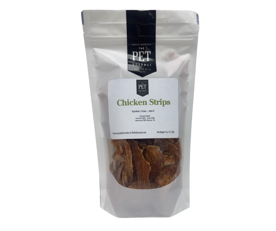 Chicken Strips, 5 oz – Single Ingredient Dog Treat | The Pet Gourmet