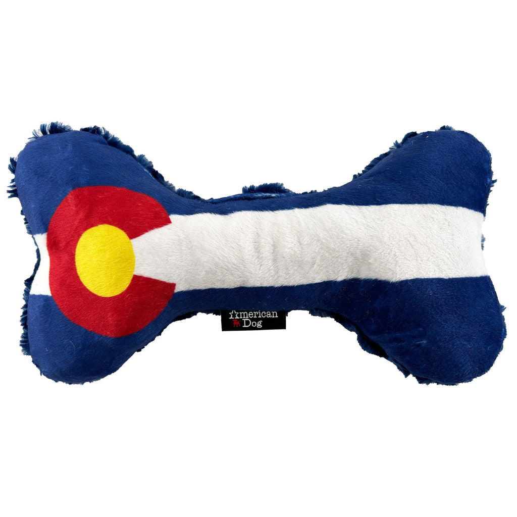 Colorado Flag Bone (Fleece) – Dog Toys | Doggo Dream Shop