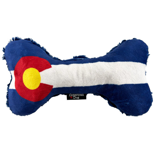 Colorado Flag Bone (Fleece) – Dog Toys | Doggo Dream Shop