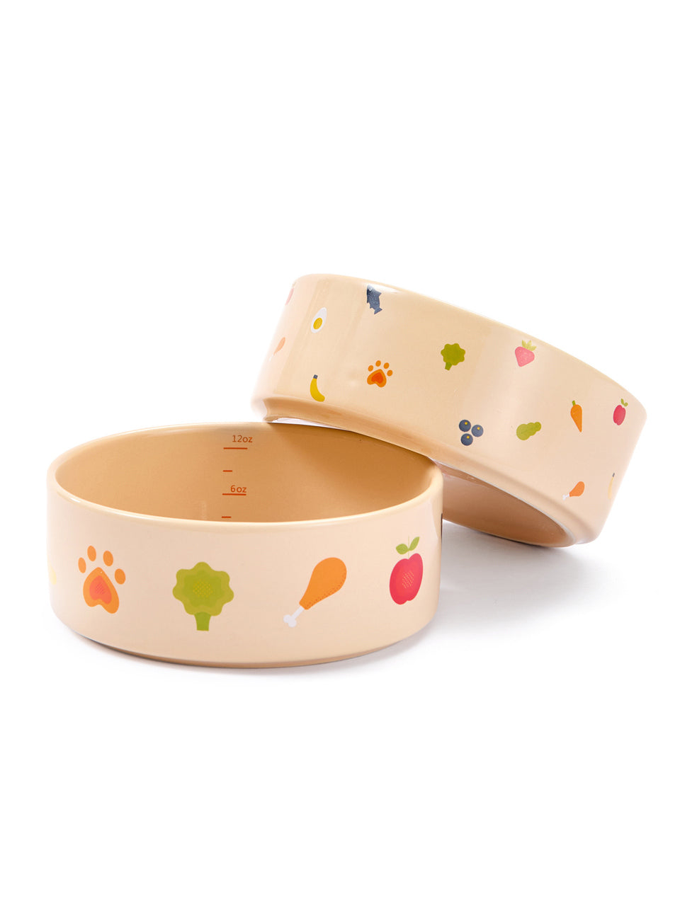 Nomnom Ceramic Dog Bowl – Food-Grade Stoneware, Non-Slip, Dishwasher Safe