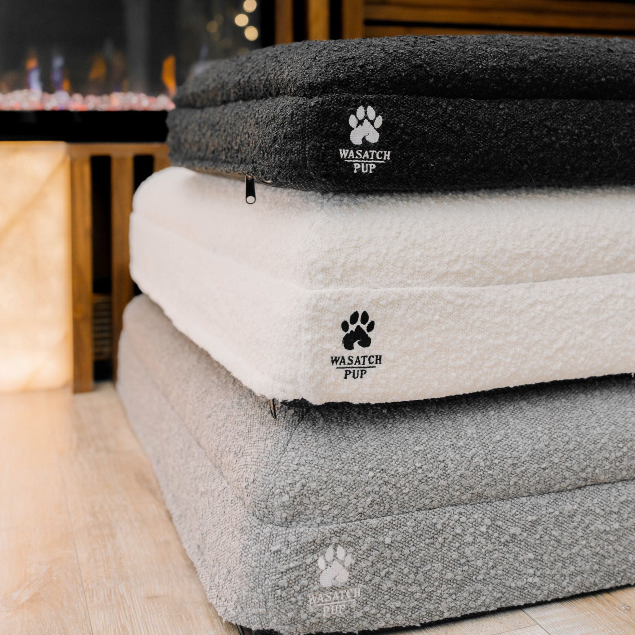 Luxury Orthopedic Dog Bed | Memory Foam + Boucle | Wasatch Pup