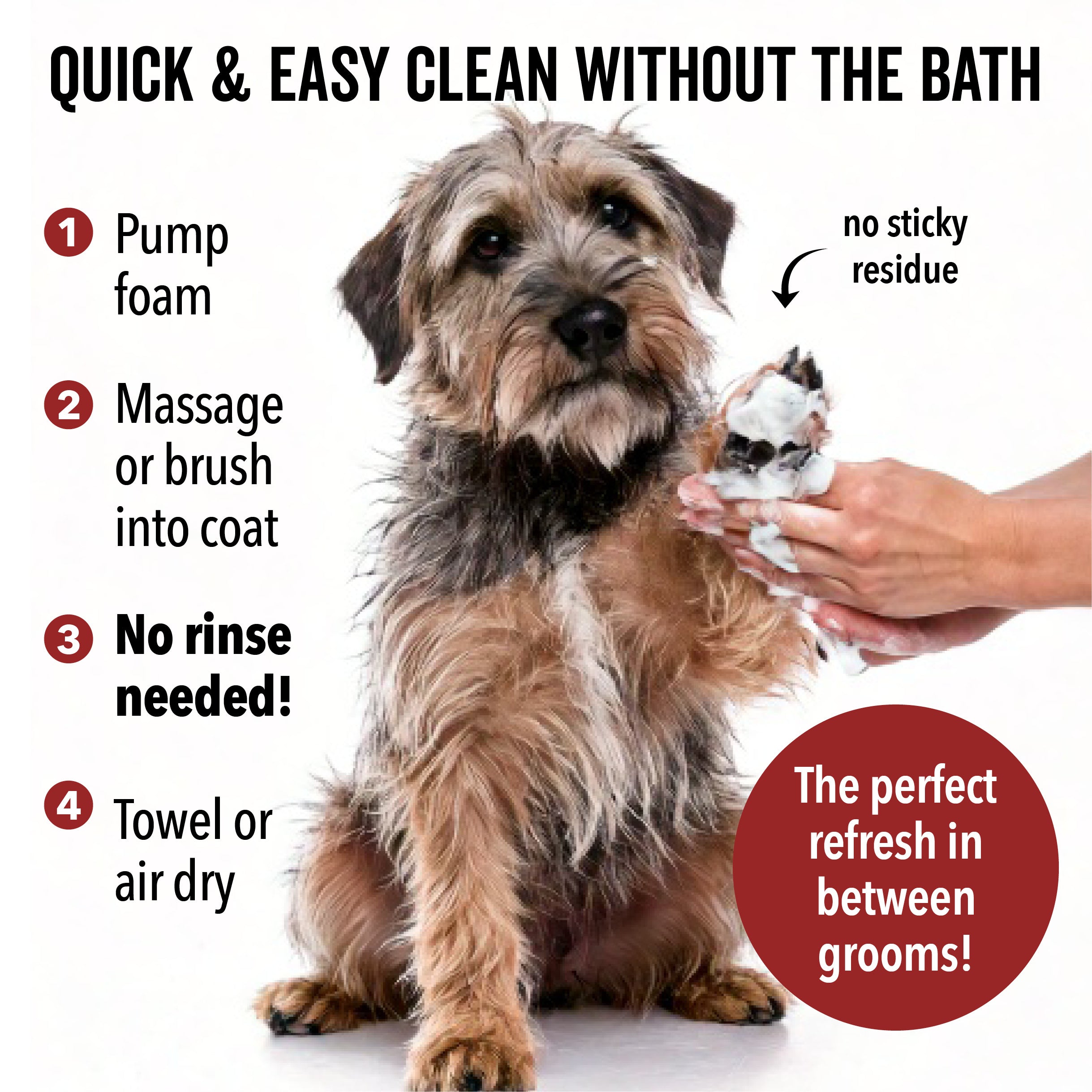 DOGDAYS Waterless Dog Shampoo – Pride+Groom