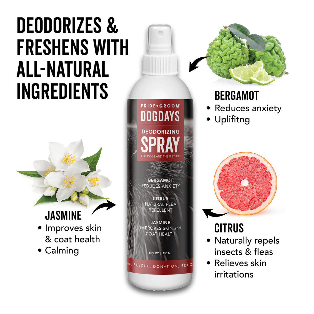 DOGDAYS Dog Deodorizing Spray – Pride+Groom