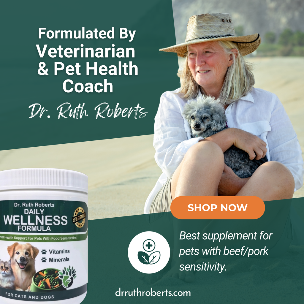 Pet's Daily Wellness Formula – Glandular-Free Daily Multivitamin for Dogs & Cats | Dr. Ruth Roberts