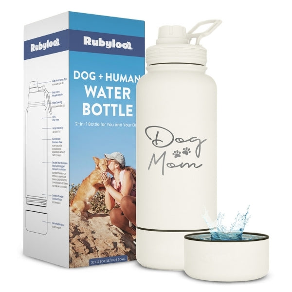 Dog & Human Water Bottle with Detachable Bowl | Rubyloo