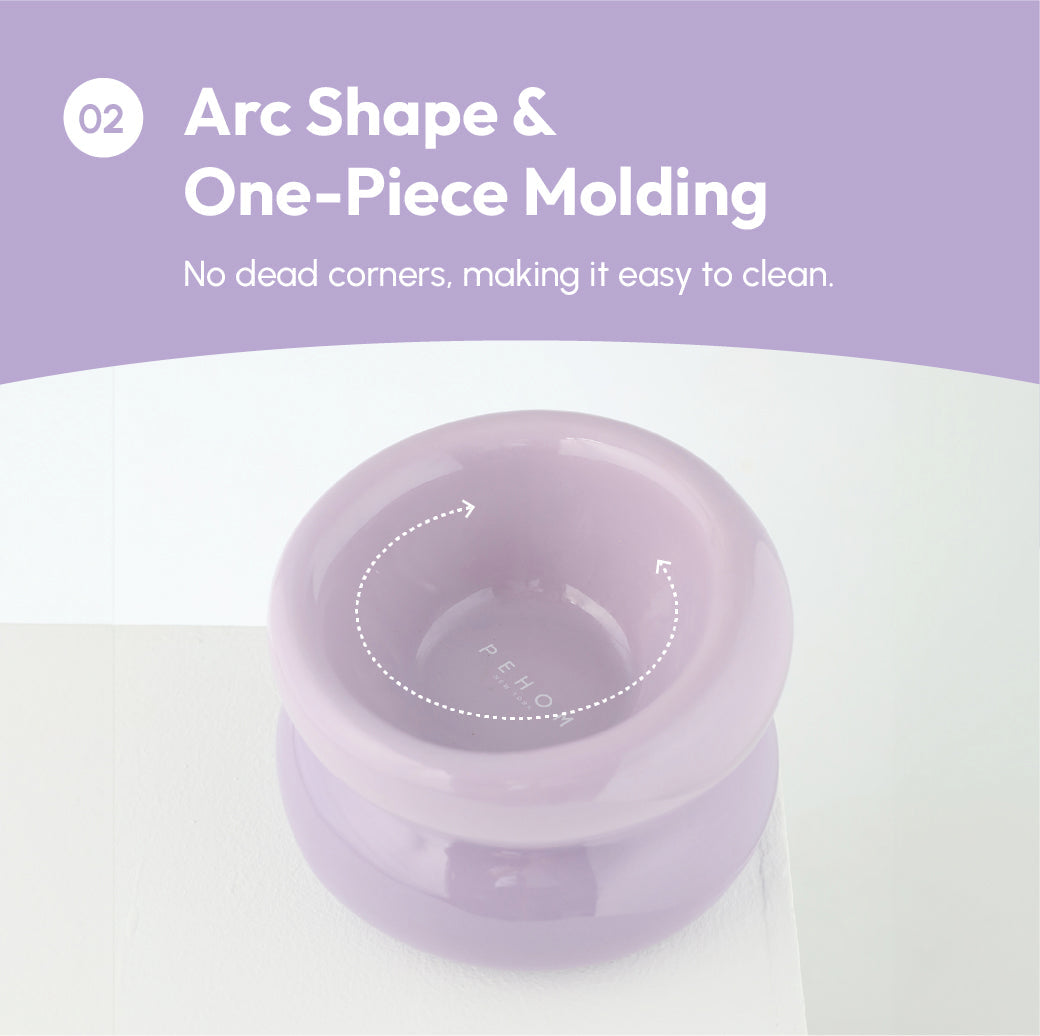 Soufflé Ceramic Dog Bowl – Purple