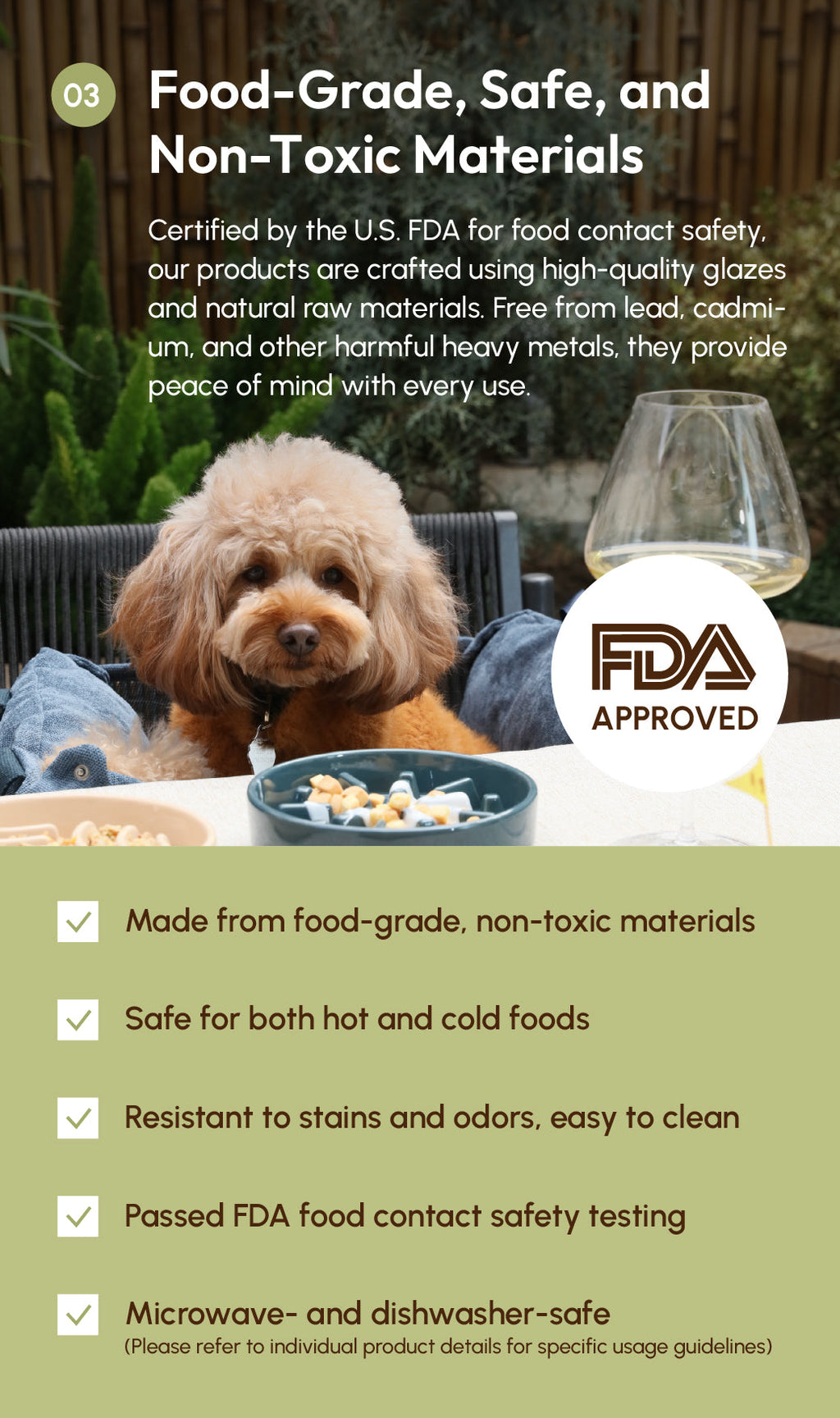 Spark Slow Feeder Dog Bowl – Ceramic, Non-Slip, Optional Wood Stand