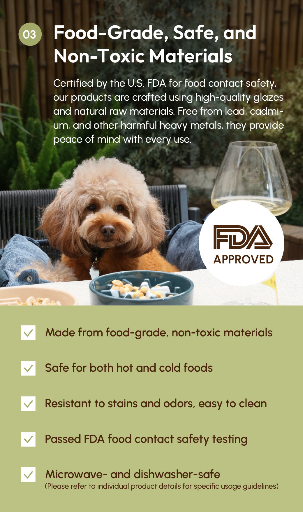Spark Slow Feeder Dog Bowl – Ceramic, Non-Slip, Optional Wood Stand