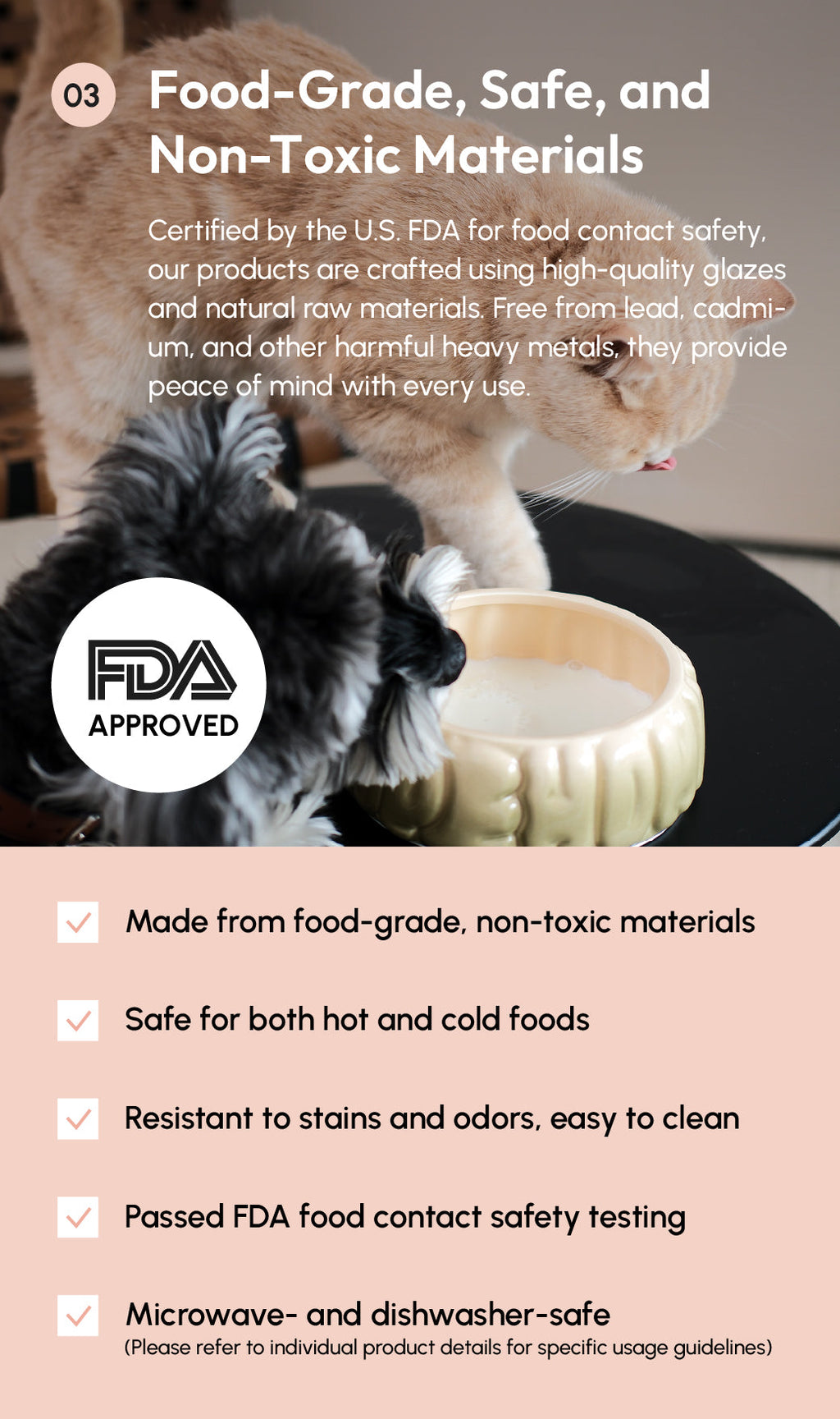 Puff Ceramic Dog Bowl – Gradient Caramel