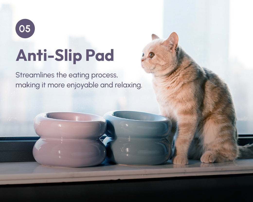 Soufflé Ceramic Dog Bowl – Purple