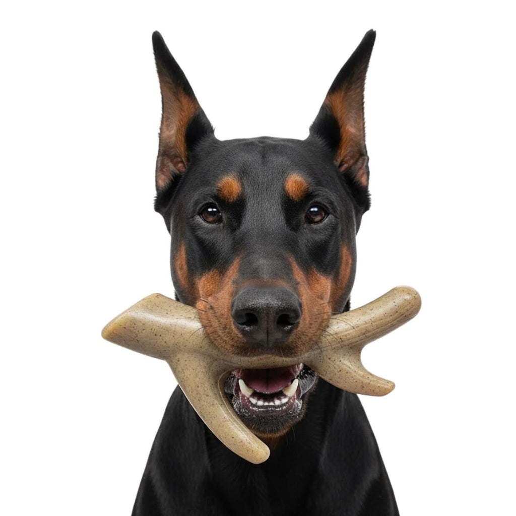 Ever Antler Nylon Chew Bone – Elk Antler Dog Toy for Aggressive Chewers | USA Made