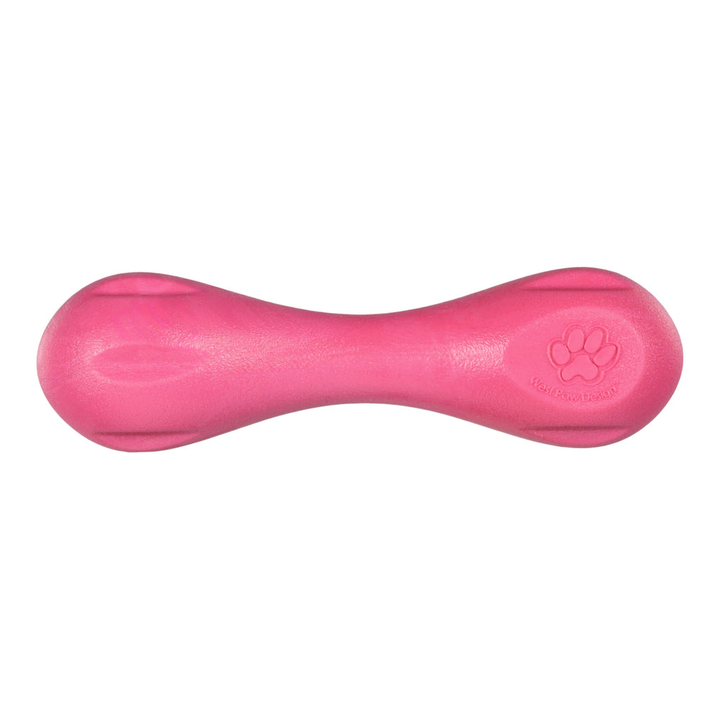 West Paw Hurley Puppy Dog Bone Chew Toy — Geranium