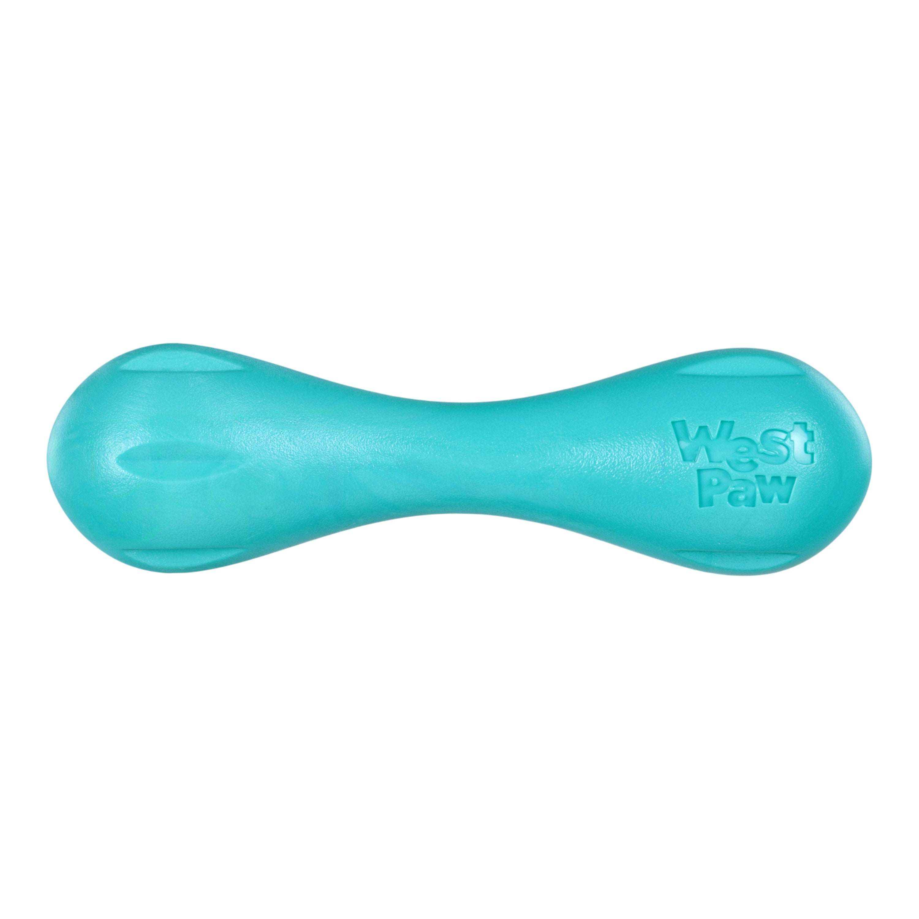 West Paw Hurley Puppy Dog Bone Chew Toy — Teal