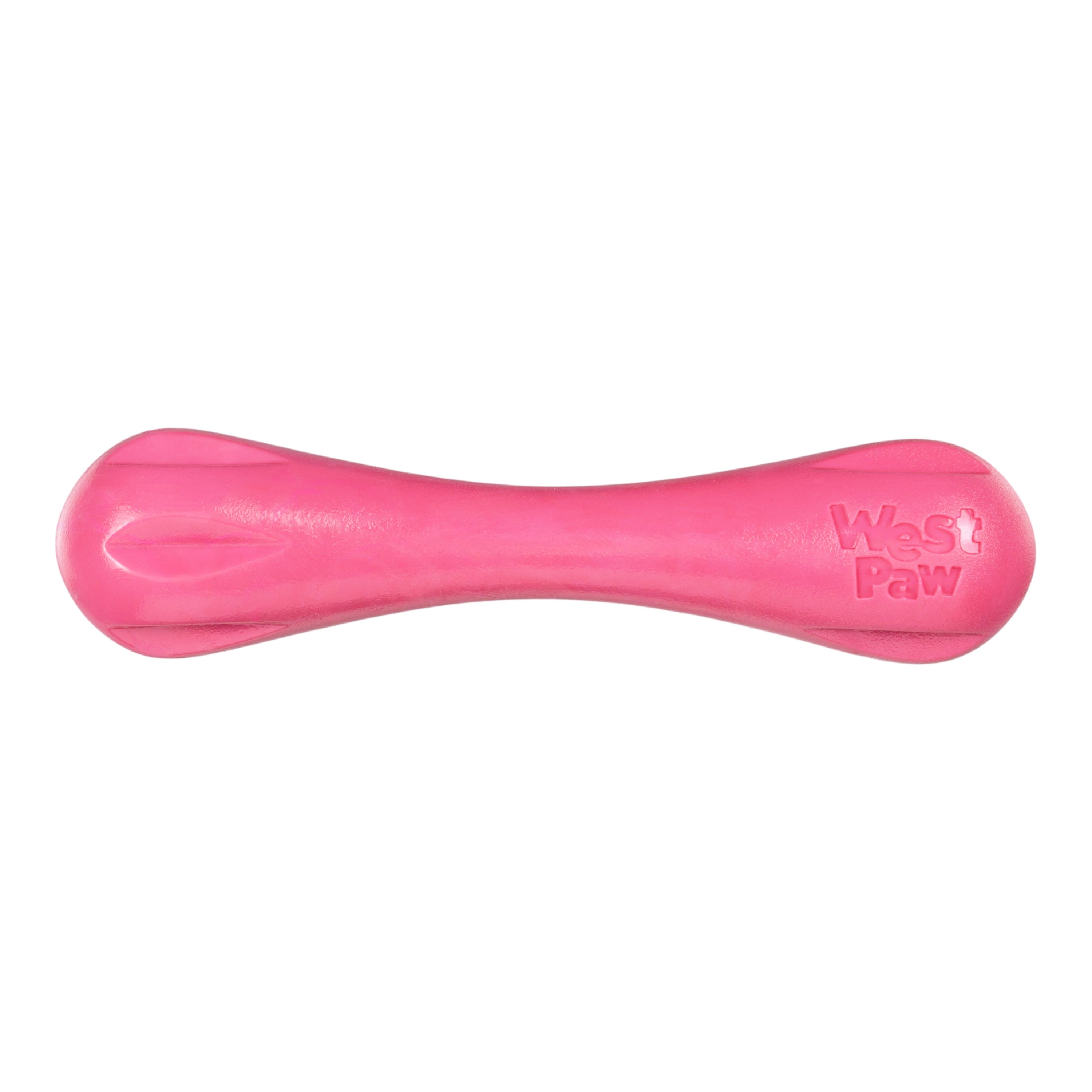 West Paw Hurley Puppy Dog Bone Chew Toy — Geranium