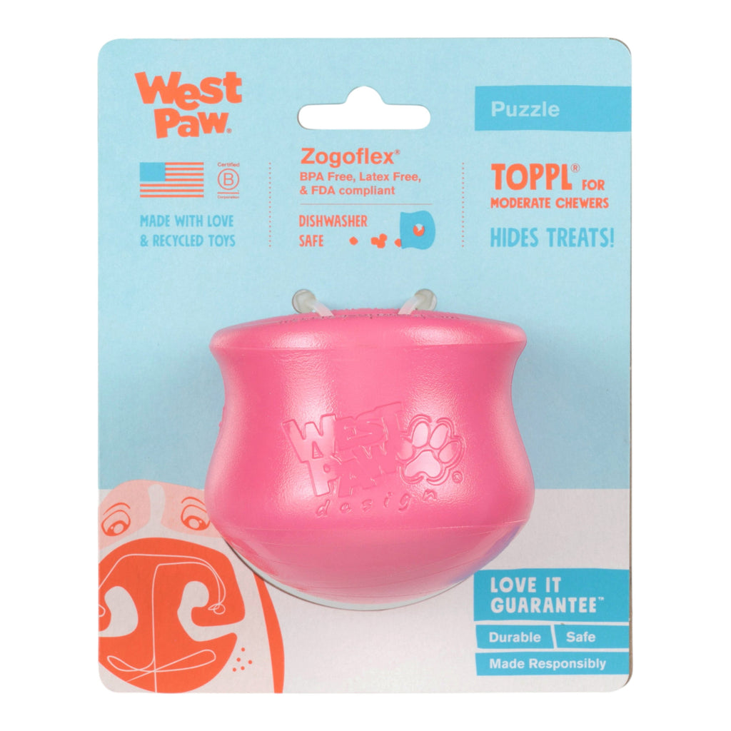 West Paw Toppl Treat Dispensing Dog Toy – Geranium