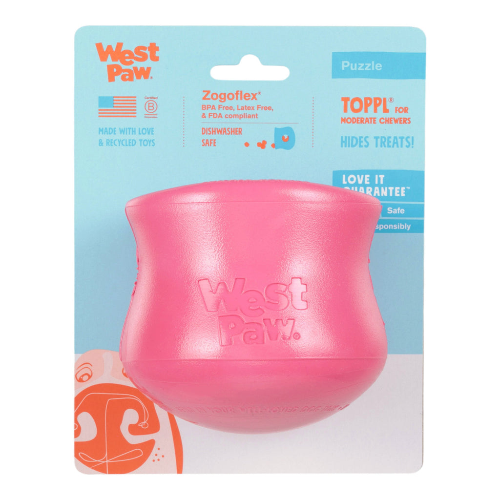 West Paw Toppl Treat Dispensing Dog Toy – Geranium