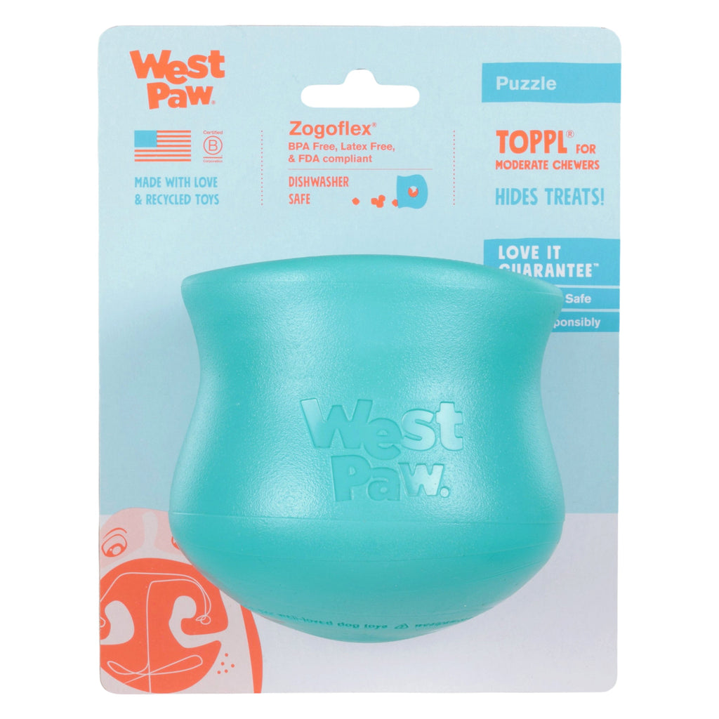 West Paw Toppl Treat Dispensing Dog Toy – Teal