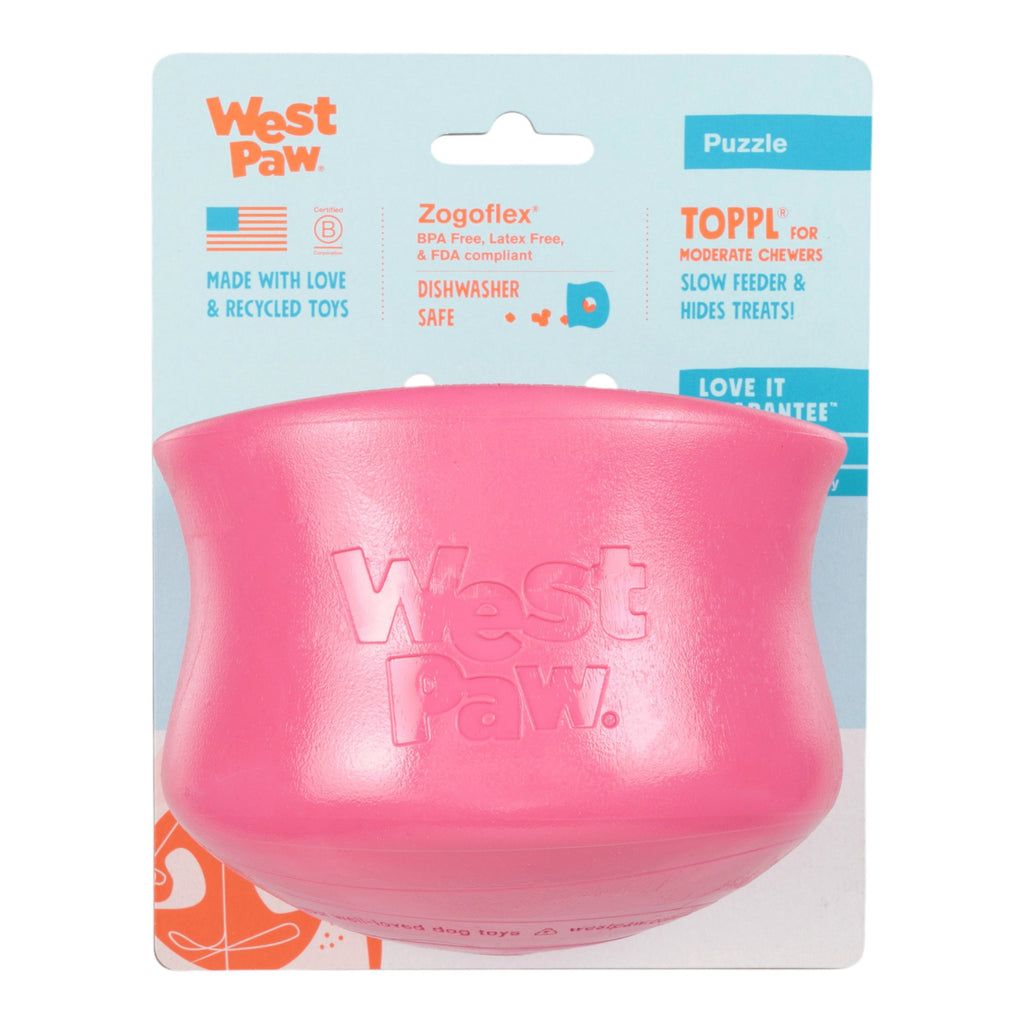 West Paw Toppl Treat Dispensing Dog Toy – Geranium