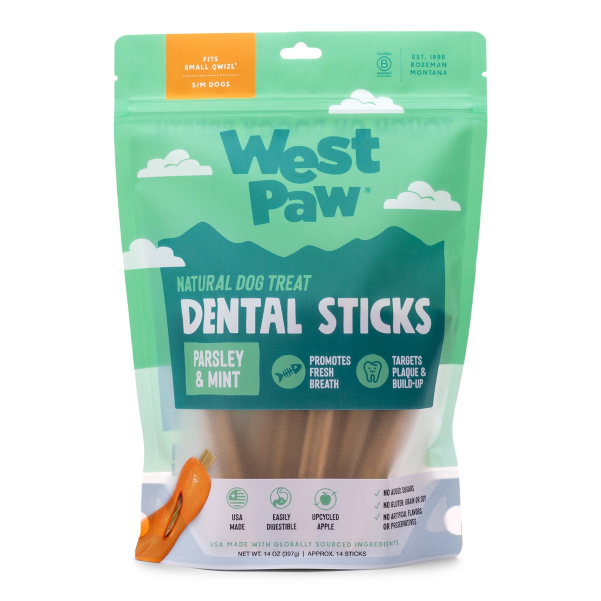 West Paw Natural Dental Sticks for Dogs – Small