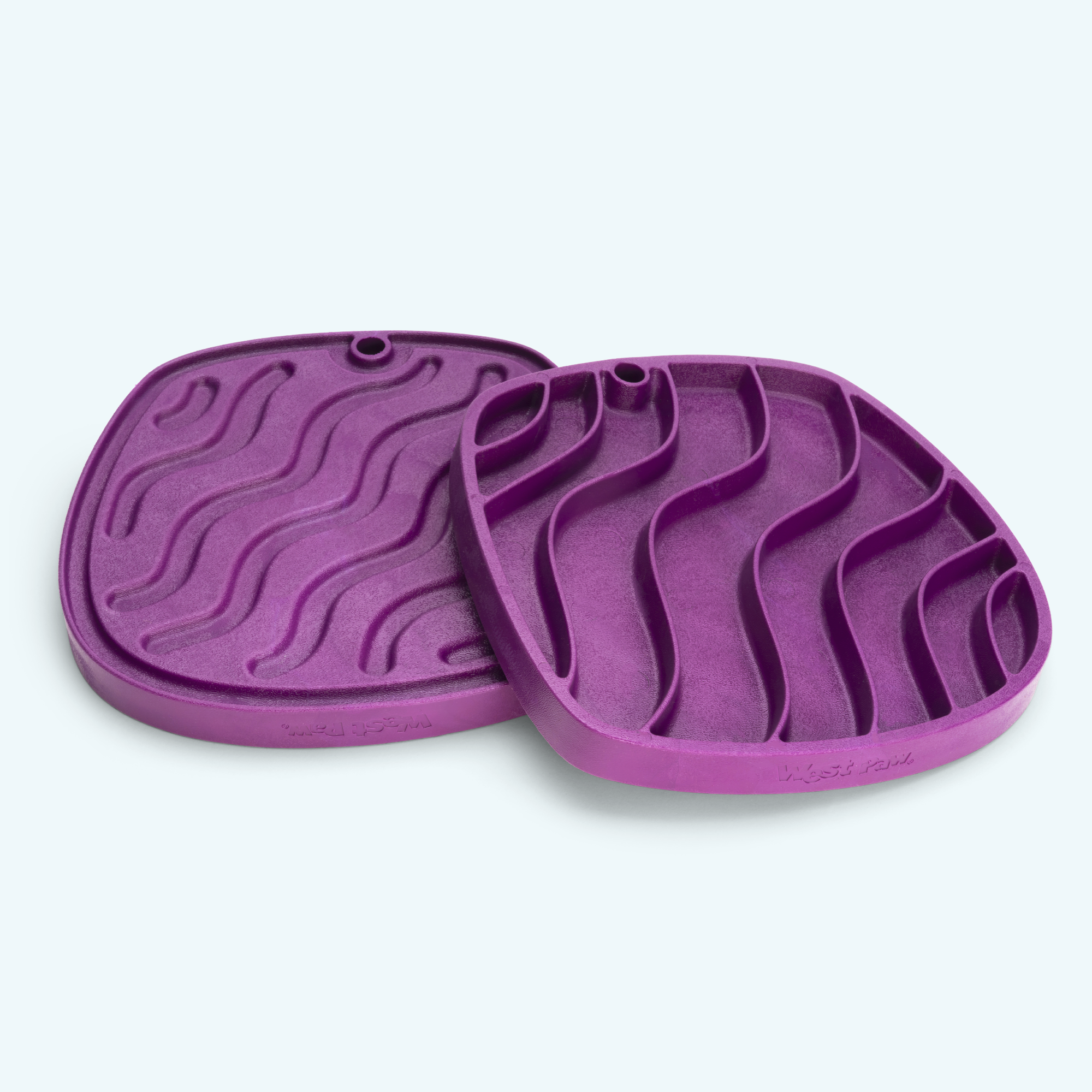 West Paw Waves Feast Mat – Slow Feeder Lick Mat for Dogs
