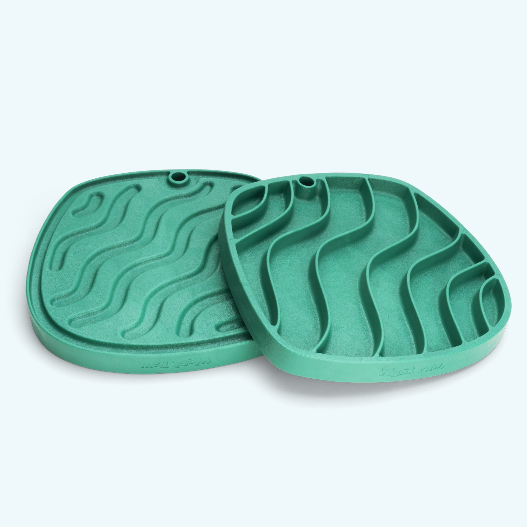 West Paw Waves Feast Mat – Slow Feeder Lick Mat for Dogs