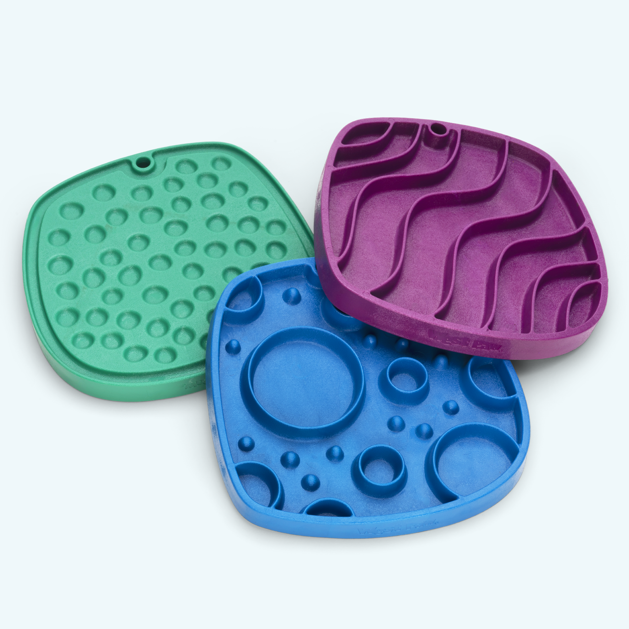 West Paw Waves Feast Mat – Slow Feeder Lick Mat for Dogs