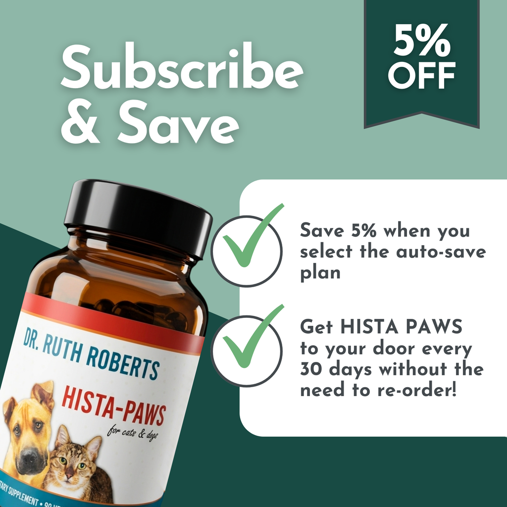 Hista Paws – Quercetin & Nettle Allergy Support for Dogs & Cats | Dr. Ruth Roberts